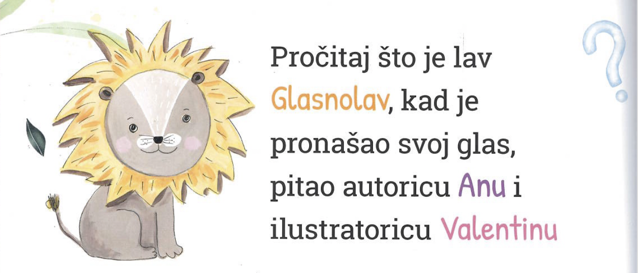 Edukativna slikovnica za djecu: Kako je Glasnolav izgubio svoj glas